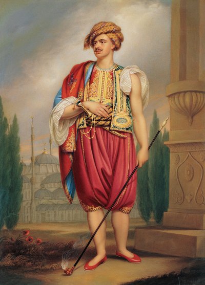 Portrait of Thomas Hope in Turkish Costume by Henry Pierce Bone